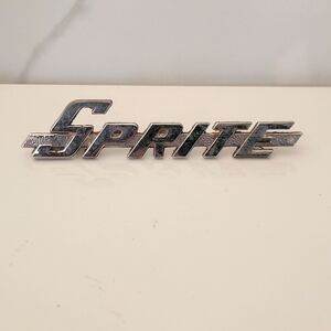 Vintage Original Austin Healey Sprite Chrome Metal Trunk Genuine Emblem Badge